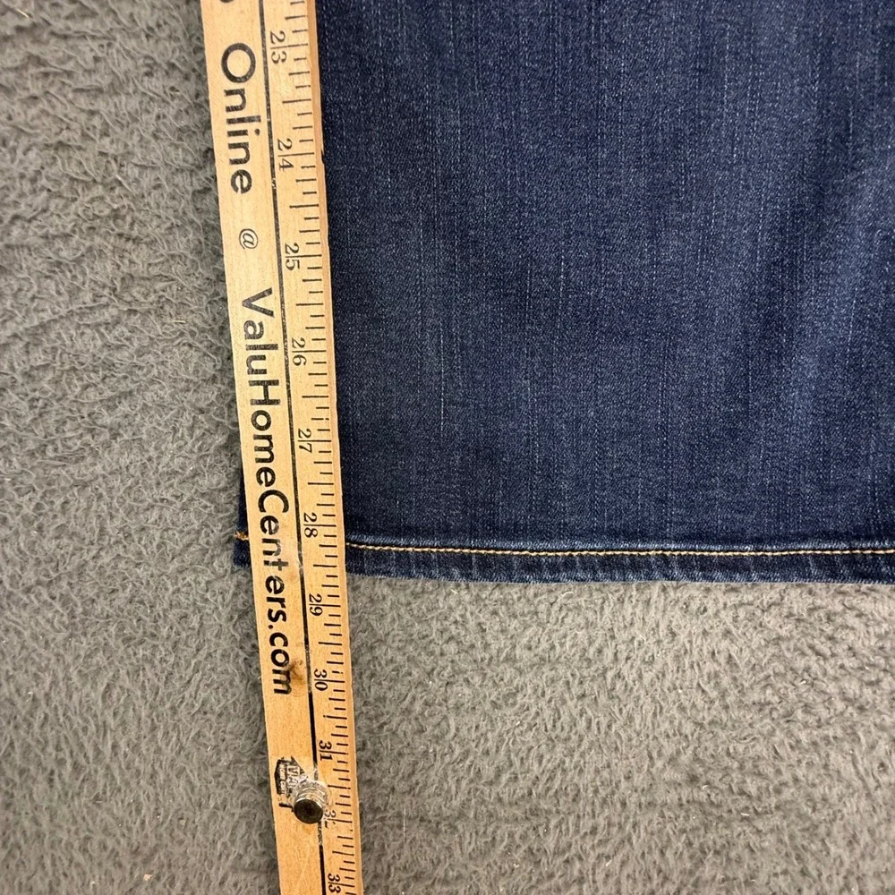 American Eagle Kick Boot Jeans Men 12 Short Blue Super Stretch Dark Wash